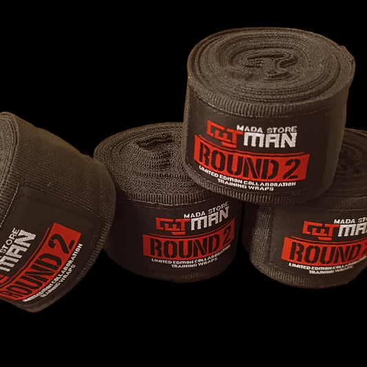 Bandes tissus d'entraînements ''ROUND 2''                                  by CUTMAN MADA STORE               - 5 cm x 4,50 m