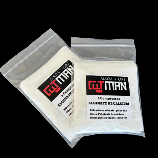 Compresses ALGINATE SILVER                           5 cm x 5 cm                                       ''CUTMAN MADA STORE''