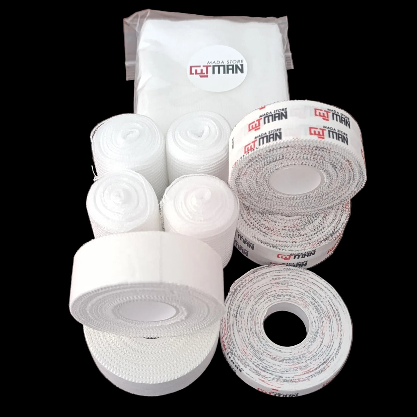 Pack ''BOXING CLASSIQUE''                    4 bandages                                           by CUTMAN MADA STORE